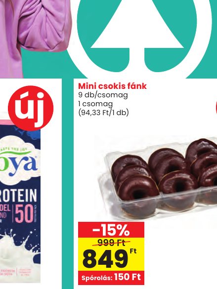Mini csokis fánk