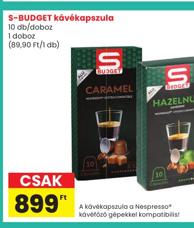 S-BUDGET kávékapszula