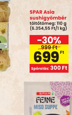SPAR Asia sushigyömbér
