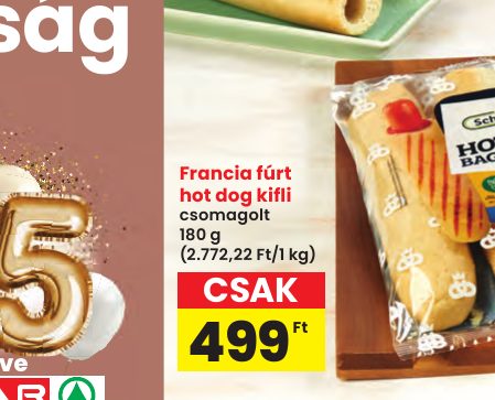 Francia fúrt hot dog kifl i