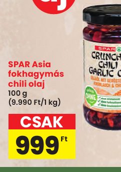 SPAR Asia fokhagymás chili olaj