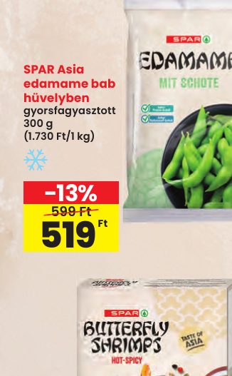 SPAR Asia edamame bab hüvelyben