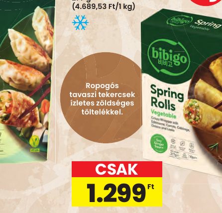 Ropogós tavaszi tekercsek ízletes zöldséges töltelékkel.