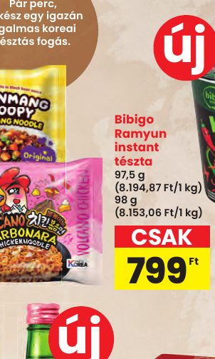 Bibigo Ramyun instant tészta
