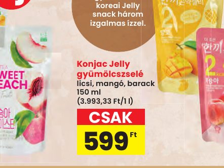 Konjac Jelly gyümölcszselé