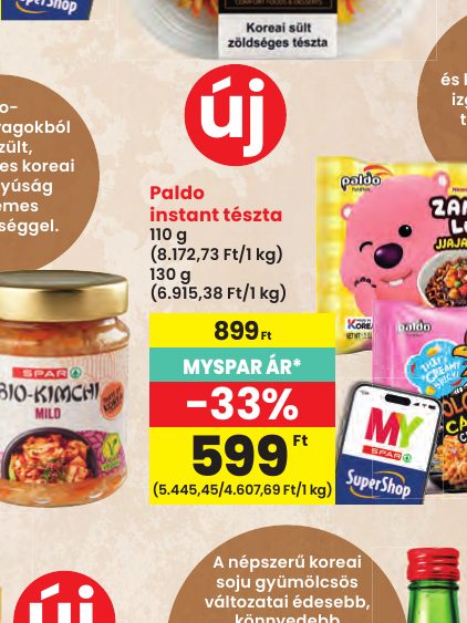 Paldo instant tészta