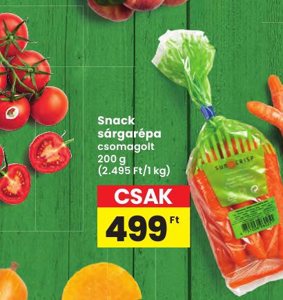 Snack sárgarépa