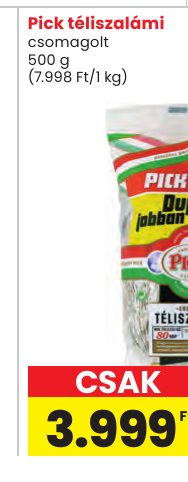 Pick téliszalámi