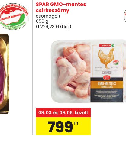SPAR GMO-mentes csirkeszárny