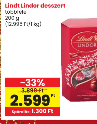 Lindt Lindor desszert