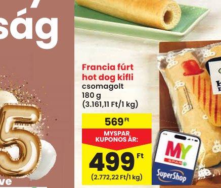 Francia fúrt hot dog kifl i