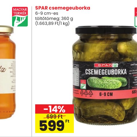 SPAR csemegeuborka