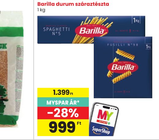 Barilla durum száraztészta