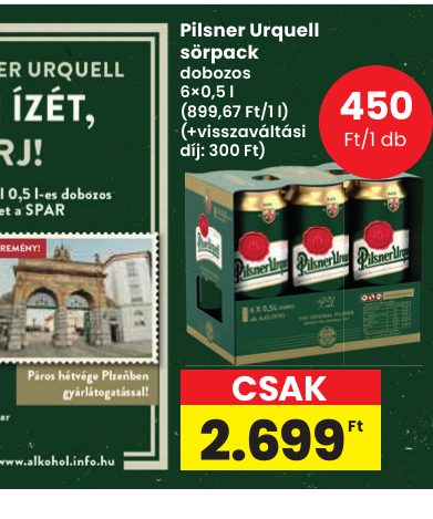 Pilsner Urquell sörpack