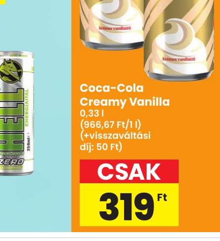 Coca-Cola Creamy Vanilla