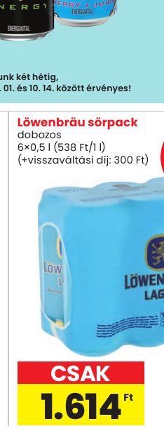 Löwenbräu sörpack