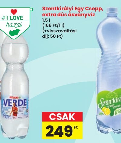 Szentkirályi Egy Csepp, extra dús ásványvíz