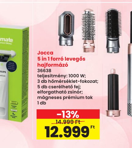 Jocca 5 in 1 forró levegős hajformázó