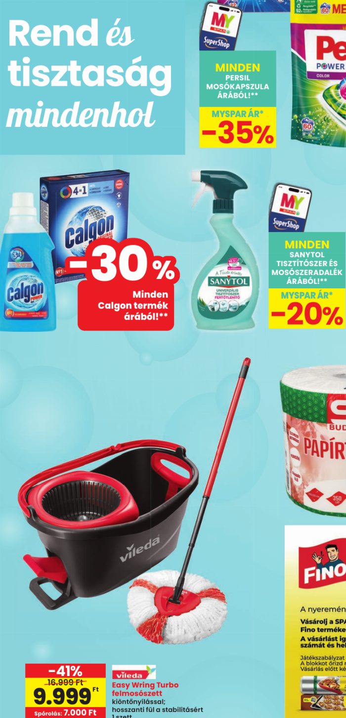 Rend és tisztaság mindenhol -35 %