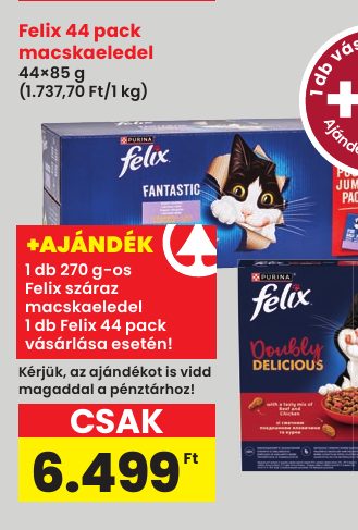 Felix 44 pack macskaeledel