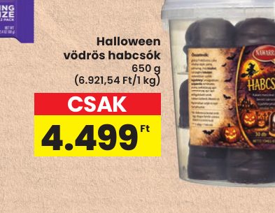Halloween vödrös habcsók