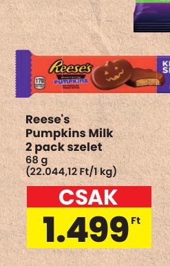 Reese's Pumpkins Milk 2 pack szelet