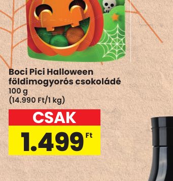 Boci Pici Halloween földimogyorós csokoládé