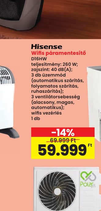Wifi s páramentesítő