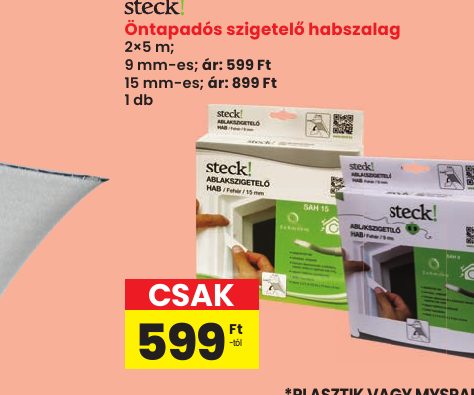 Öntapadós szigetelő habszalag