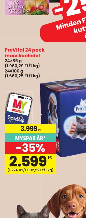 PreVital 24 pack macskaeledel