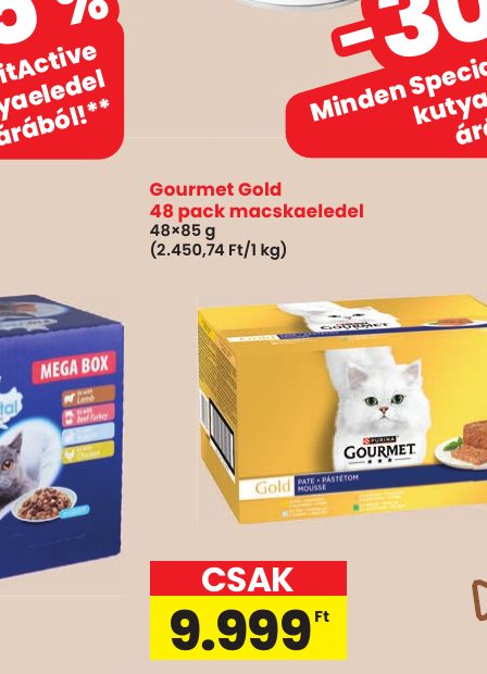 Gourmet Gold 48 pack macskaeledel