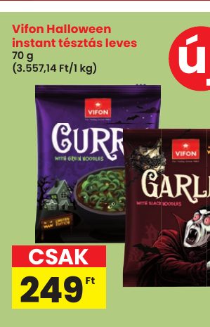 Vifon Halloween instant tésztás leves