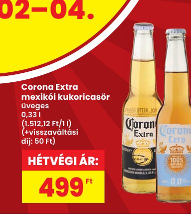 Corona Extra mexikói kukoricasör