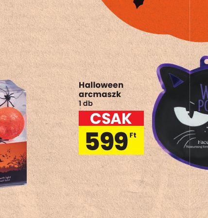 Halloween arcmaszk