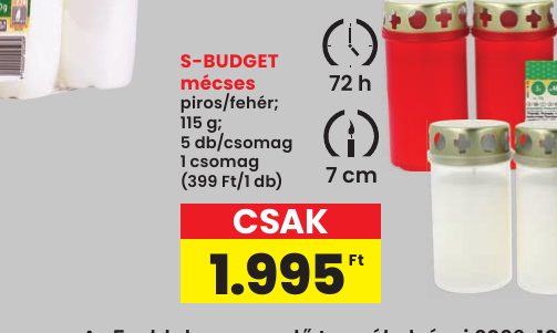 S-BUDGET mécses