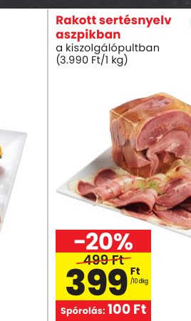 Rakott sertésnyelv aszpikban