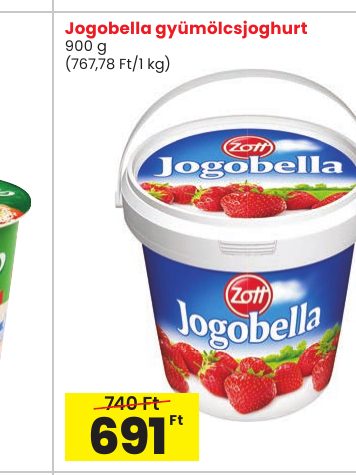 Jogobella gyümölcsjoghurt