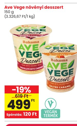 Ave Vege növényi desszert