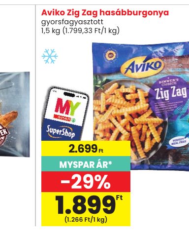 Aviko Zig Zag hasábburgonya