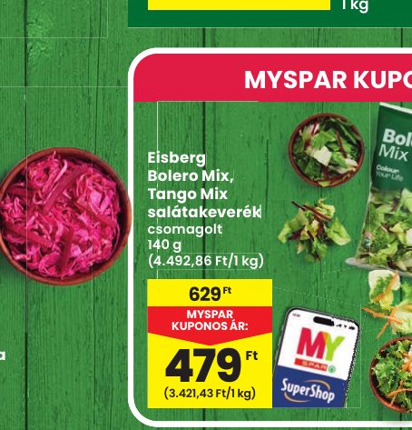 Ei Eisberg Bolero Mix, B Tango Mix Ta salátakeverék sa