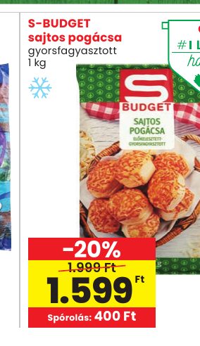 S-BUDGET sajtos pogácsa