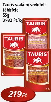 Tauris szalámi szeletelt többféle
