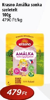 Krasno Amálka sonka szeletelt