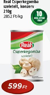 Reál Csíperkegomba szeletelt, konzerv