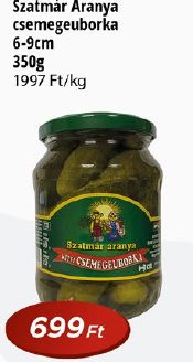 Szatmár Aranya csemegeuborka