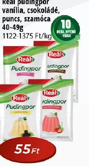 Reál pudingpor vanília, csokoládé, puncs, számcsa