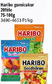 Haribo gumicukor 20féle