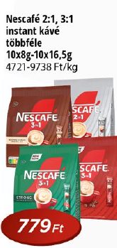 Nescafé 2:1, 3:1 instant kávé többféle