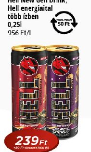 Hell New Gen Drink, Hell energiaital többféle