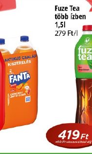 Fuze Tea több ízben